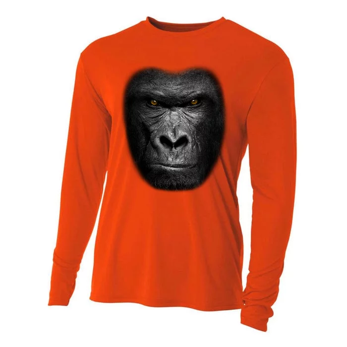 Realistic Gorilla Face Cooling Performance Long Sleeve Crew