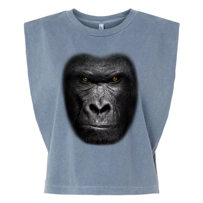 Realistic Gorilla Face Garment-Dyed Women's Muscle Tee