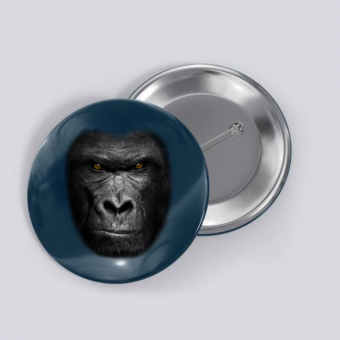 Realistic Gorilla Face Button