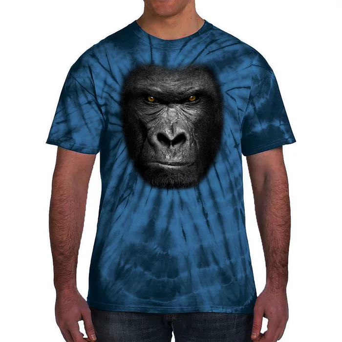 Realistic Gorilla Face Tie-Dye T-Shirt