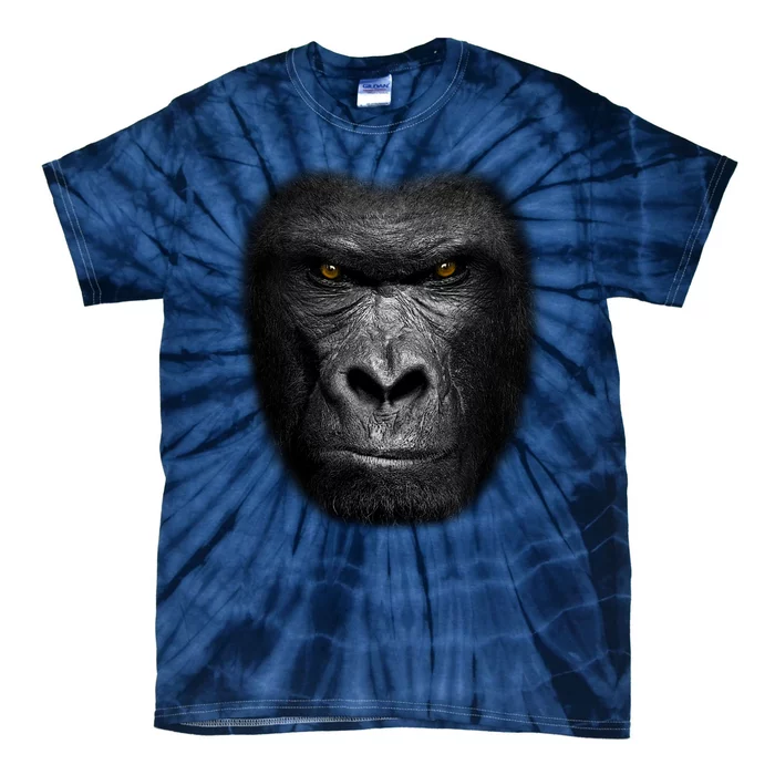 Realistic Gorilla Face Tie-Dye T-Shirt