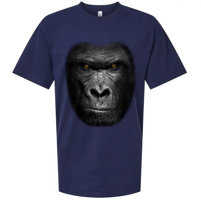 Realistic Gorilla Face Sueded Cloud Jersey T-Shirt