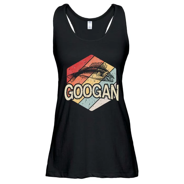 Retro Googan Fish Fishing Vintage Sunset Ladies Essential Flowy Tank