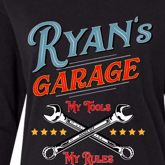 Ryans Garage Funny Design Gift Womens Cotton Relaxed Long Sleeve T-Shirt