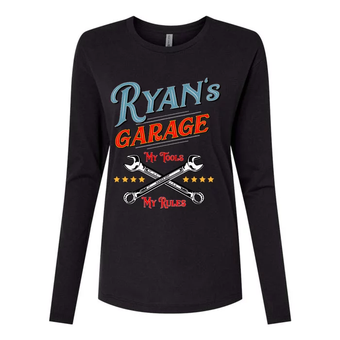 Ryans Garage Funny Design Gift Womens Cotton Relaxed Long Sleeve T-Shirt