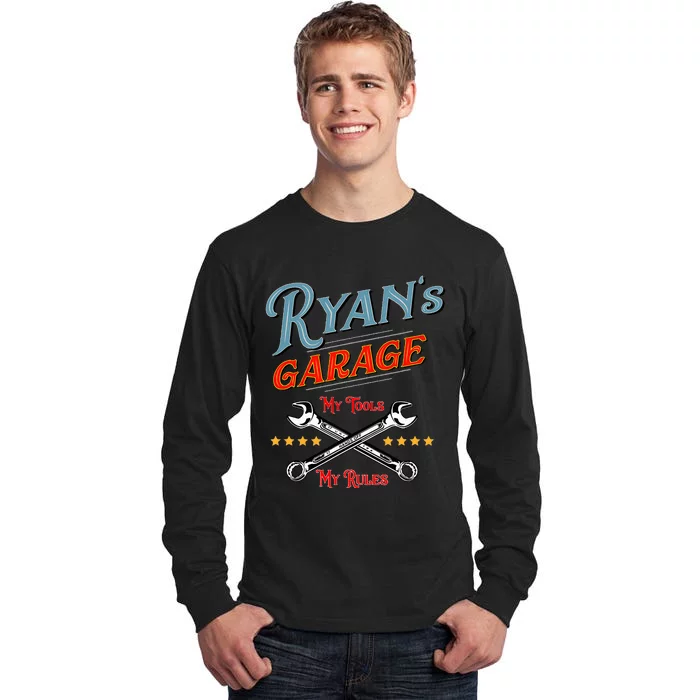 Ryans Garage Funny Design Gift Tall Long Sleeve T-Shirt