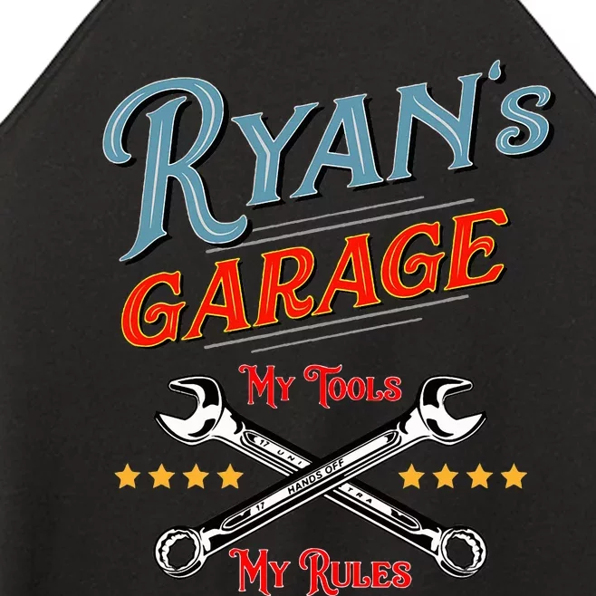 Ryans Garage Funny Design Gift Women’s Perfect Tri Rocker Tank