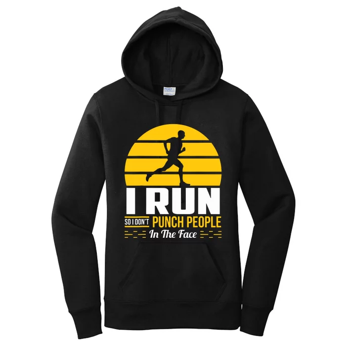 Runner Gift Funny Running Marathon Sport Sarcastic Gift Women's Pullover Hoodie