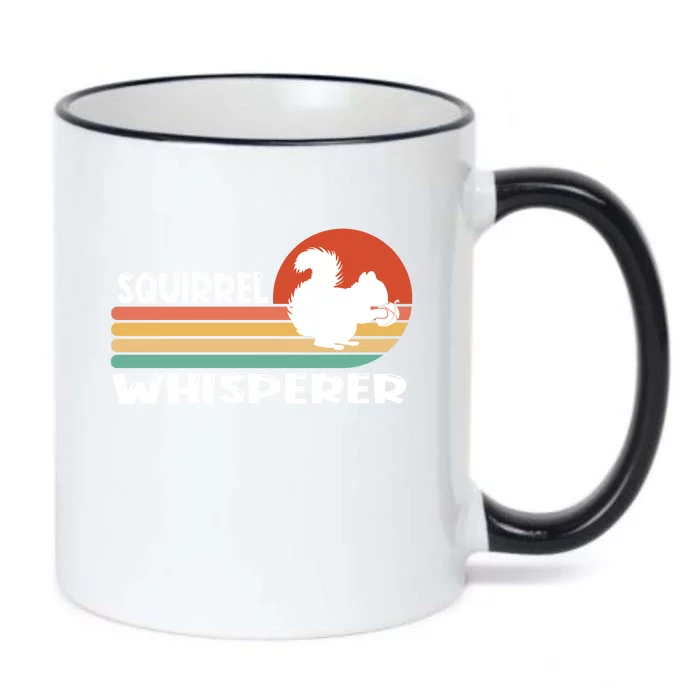 Retro Gifts Funny Cute Squirrel Whisperer Black Color Changing Mug