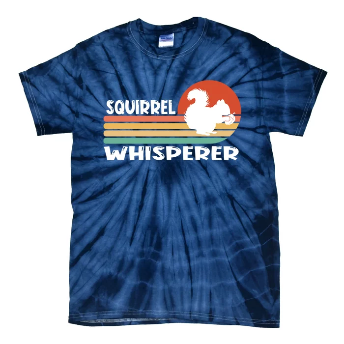 Retro Gifts Funny Cute Squirrel Whisperer Tie-Dye T-Shirt