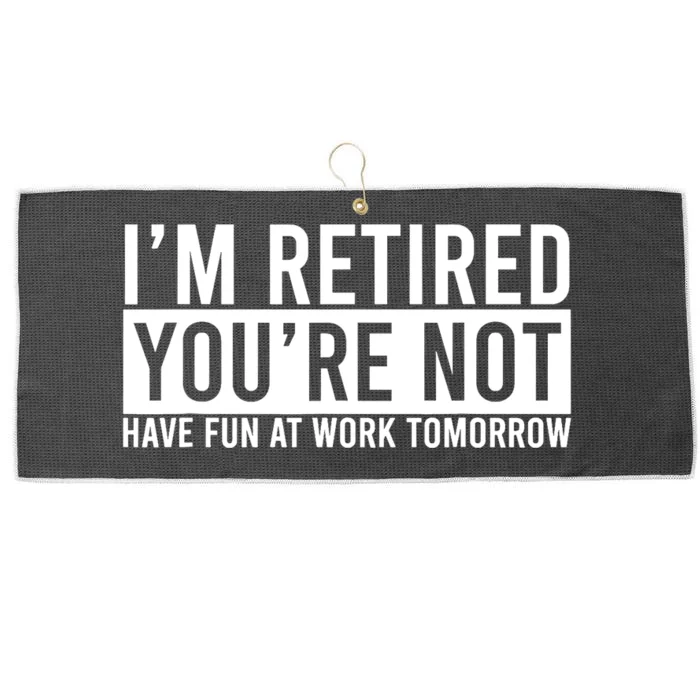 Retirement Gift For Retired Retirement Gift Funny Retirement Large Microfiber Waffle Golf Towel