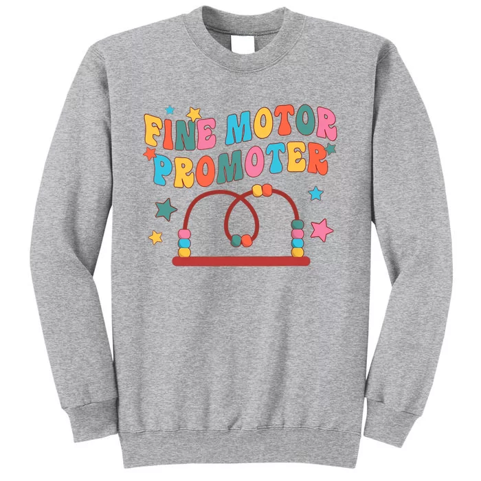 Retro Groovy Fine Motor Promoter OT Occupational Therapy Tall Sweatshirt