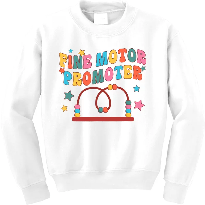 Retro Groovy Fine Motor Promoter OT Occupational Therapy Kids Sweatshirt