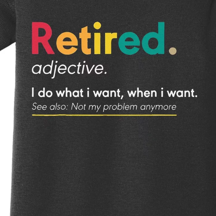 Retirement Gifts For Women Funny Retirement Gifts For Men Baby Bodysuit