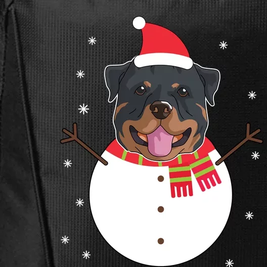 Rottweiler Gift Funny Snow Christmas Top City Backpack