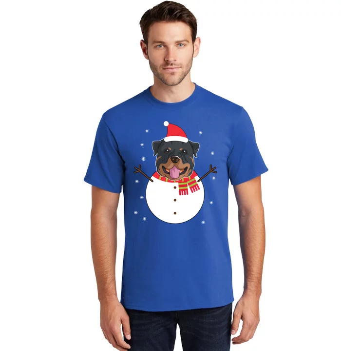 Rottweiler Gift Funny Snow Christmas Top Tall T-Shirt