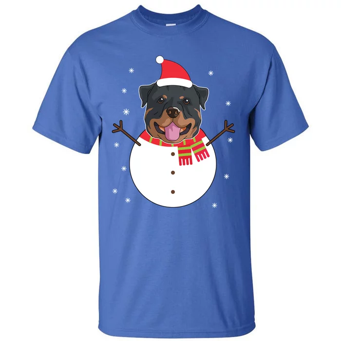 Rottweiler Gift Funny Snow Christmas Top Tall T-Shirt