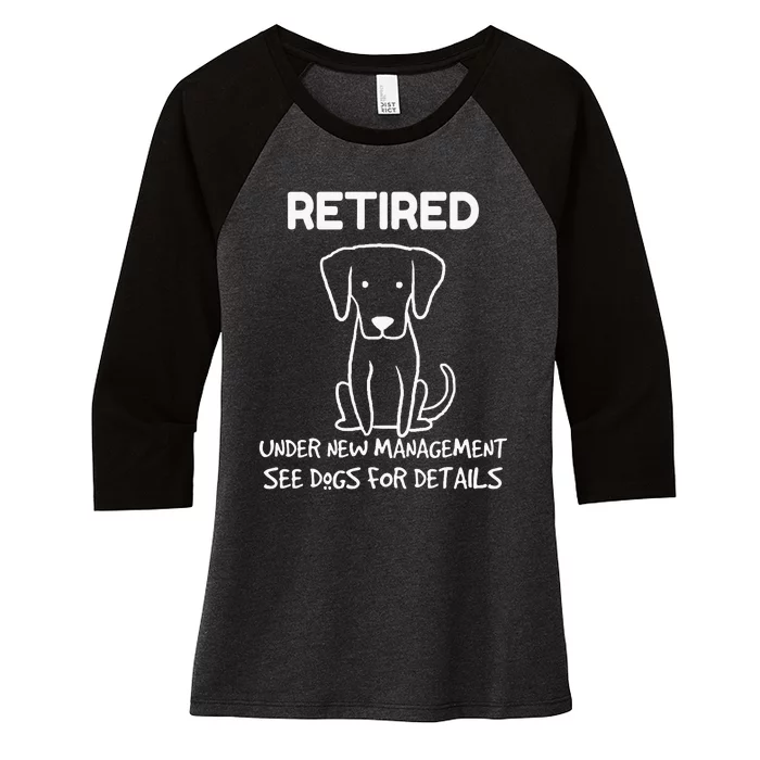 Retirement Gifts For Women 2024 Retired Pet Women's Tri-Blend 3/4-Sleeve Raglan Shirt