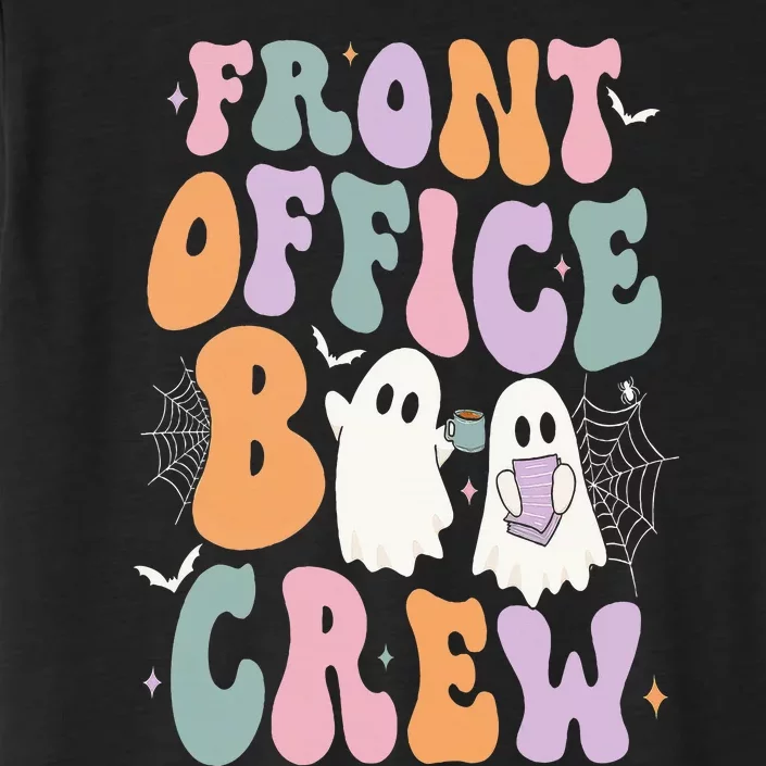 Retro Groovy Front Office Boo Crew Ghost Halloween Costume ChromaSoft Performance T-Shirt