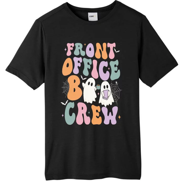 Retro Groovy Front Office Boo Crew Ghost Halloween Costume ChromaSoft Performance T-Shirt