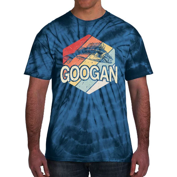 Retro Googan Fish Fishing Vintage Sunset Funny Fisherman Fan Tie-Dye T-Shirt