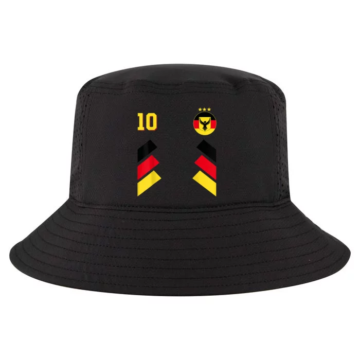 Retro10 German Football Germany Soccer Germany Flag Cool Comfort Performance Bucket Hat