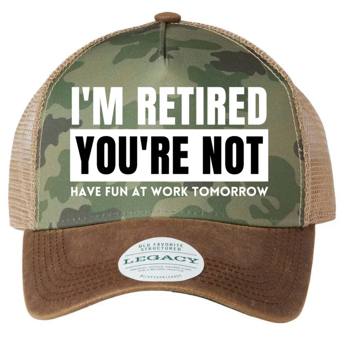 Retirement Gift For Retired Retirement Gift Funny Retirement Legacy Tie Dye Trucker Hat