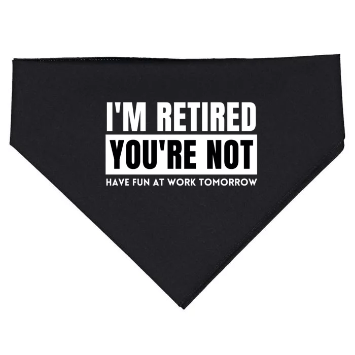 Retirement Gift For Retired Retirement Gift Funny Retirement USA-Made Doggie Bandana