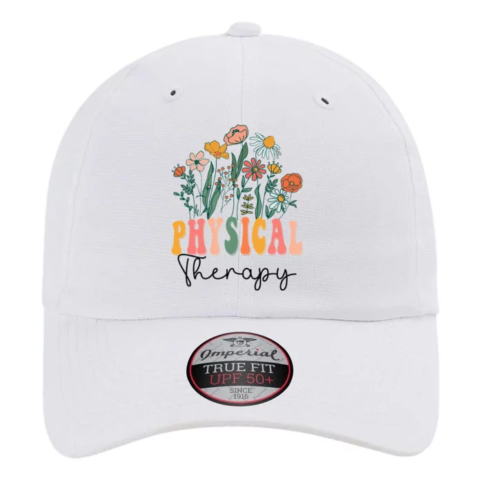 Retro Groovy Floral Physical Therapy Wildflower The Original Performance Cap