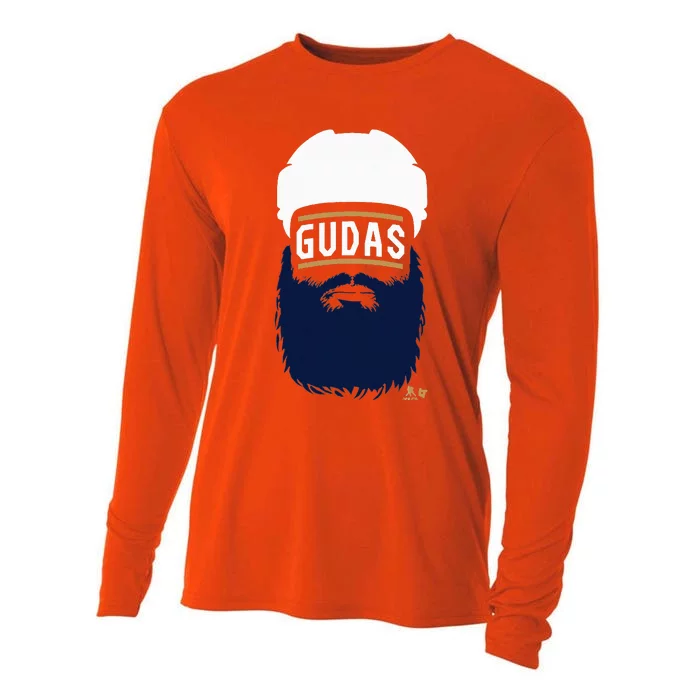 Radko Gudas Florida Beard Florida Hockey Cooling Performance Long Sleeve Crew