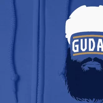 Radko Gudas Florida Beard Florida Hockey Full Zip Hoodie