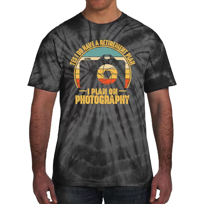 Retirement Gifts For Photographers Funny Photography Tie-Dye T-Shirt