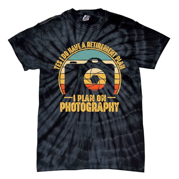 Retirement Gifts For Photographers Funny Photography Tie-Dye T-Shirt