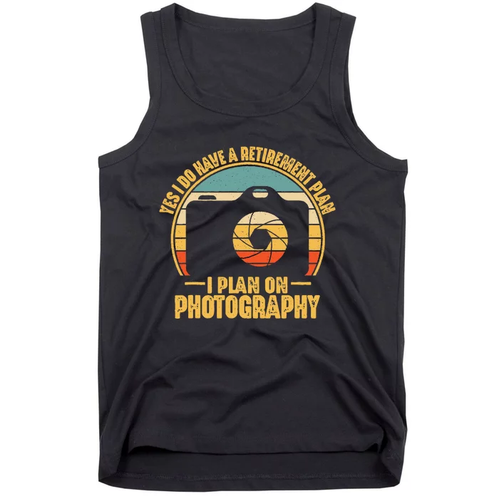 Retirement Gifts For Photographers Funny Photography Tank Top