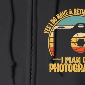 Retirement Gifts For Photographers Funny Photography Full Zip Hoodie