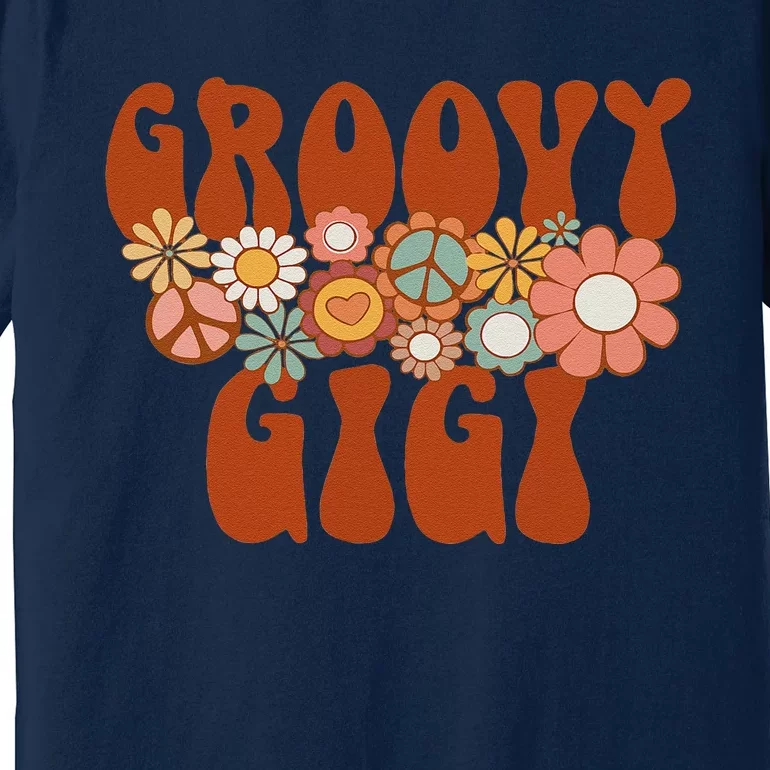 Retro Groovy Gigi Matching Family 1st Birthday Party Premium T-Shirt