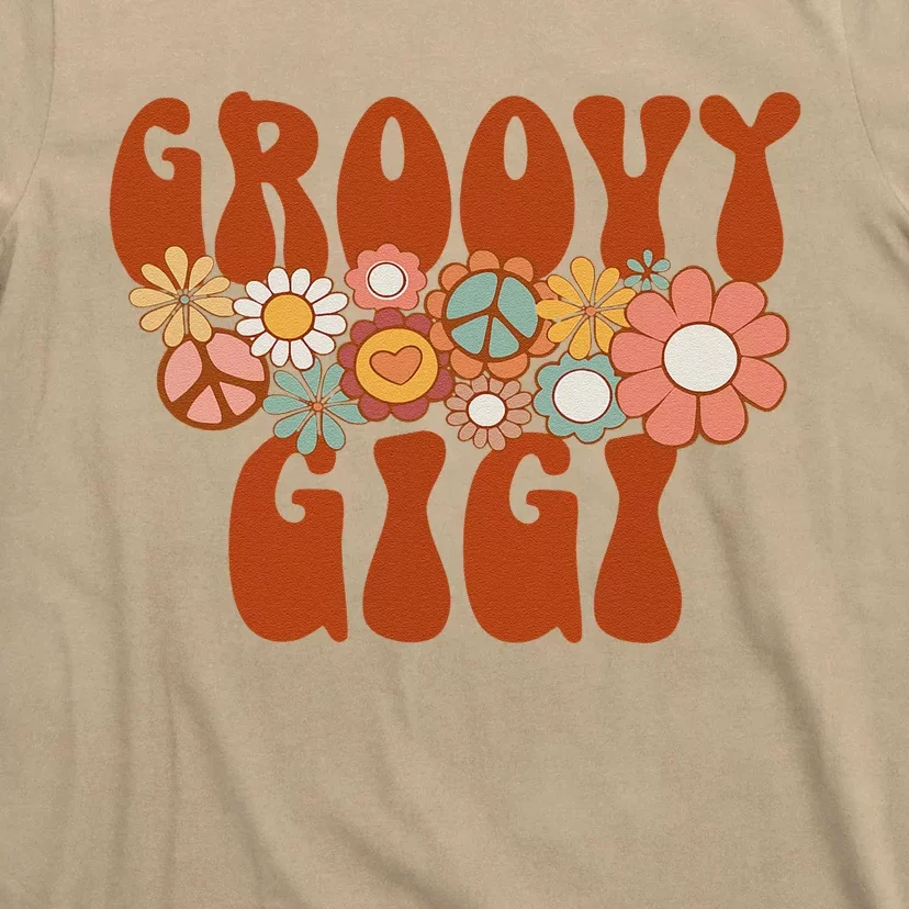 Retro Groovy Gigi Matching Family 1st Birthday Party T-Shirt