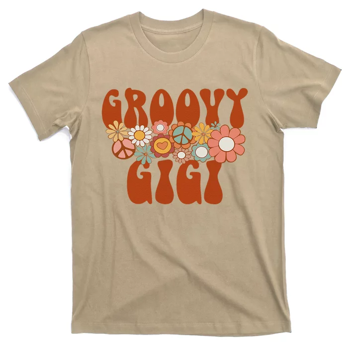 Retro Groovy Gigi Matching Family 1st Birthday Party T-Shirt