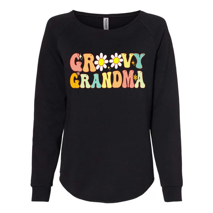 Retro Groovy Grandma Birthday Matching Family Mother's Day Womens California Wash Sweatshirt