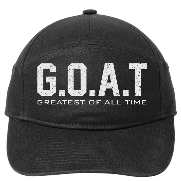 retro GOAT Greatest of All Time G.O.A.T 7-Panel Snapback Hat