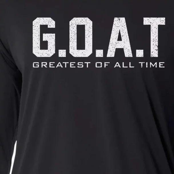 retro GOAT Greatest of All Time G.O.A.T Cooling Performance Long Sleeve Crew