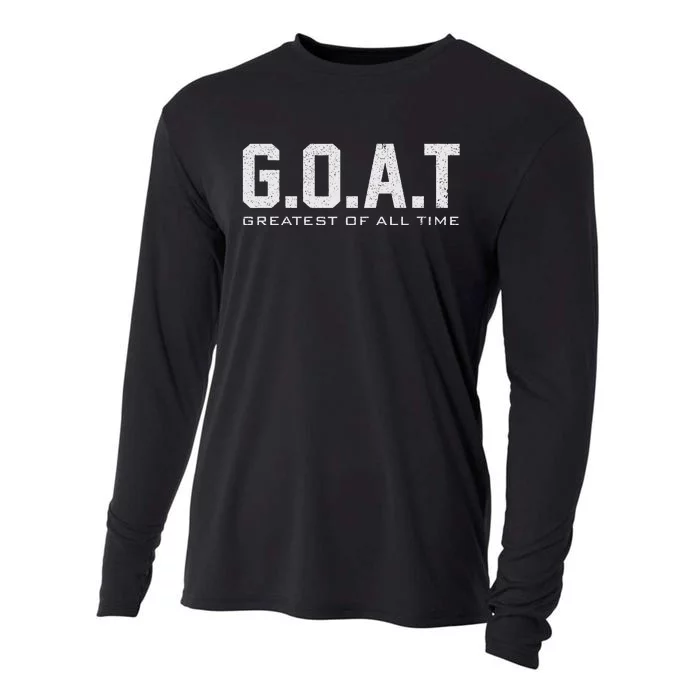 retro GOAT Greatest of All Time G.O.A.T Cooling Performance Long Sleeve Crew