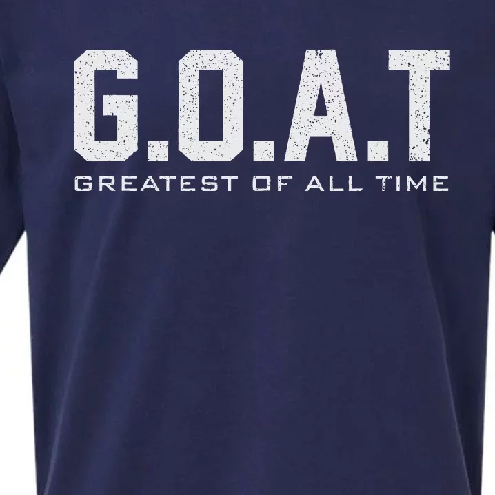 retro GOAT Greatest of All Time G.O.A.T Sueded Cloud Jersey T-Shirt