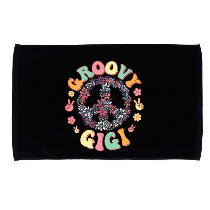 Retro Groovy Gigi And Vintage Family Retro Gigi Birthday Microfiber Hand Towel