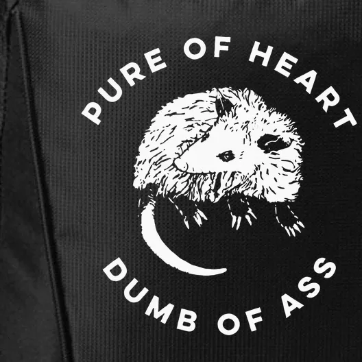 Raccoon Garbage Gang Funny Pure Of Heart Dumb Of Ass City Backpack