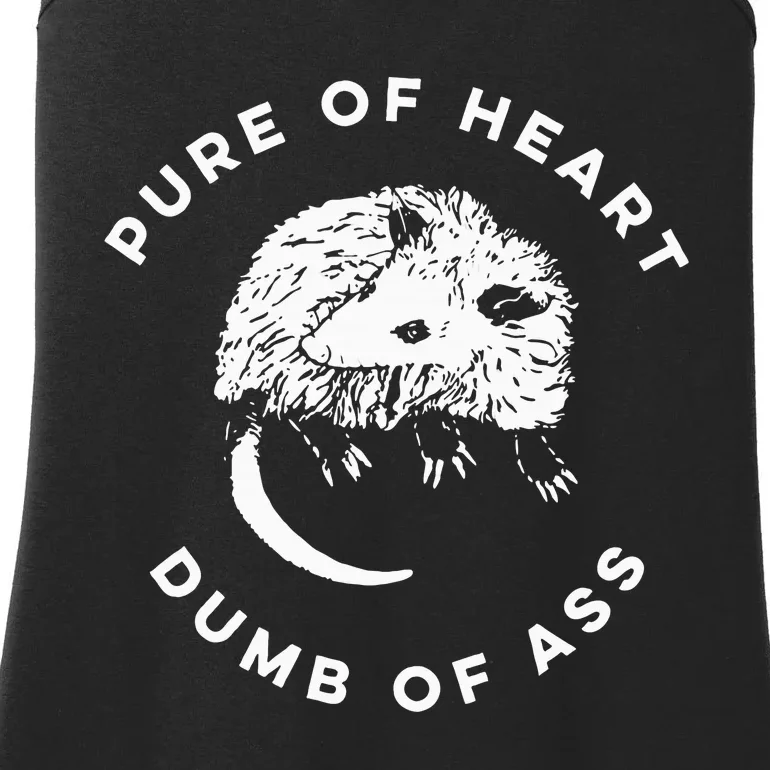 Raccoon Garbage Gang Funny Pure Of Heart Dumb Of Ass Ladies Essential Tank