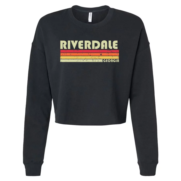 R.I.V.E.R.D.A.L.E Ga Georgia Funny City Home Roots Cropped Pullover Crew