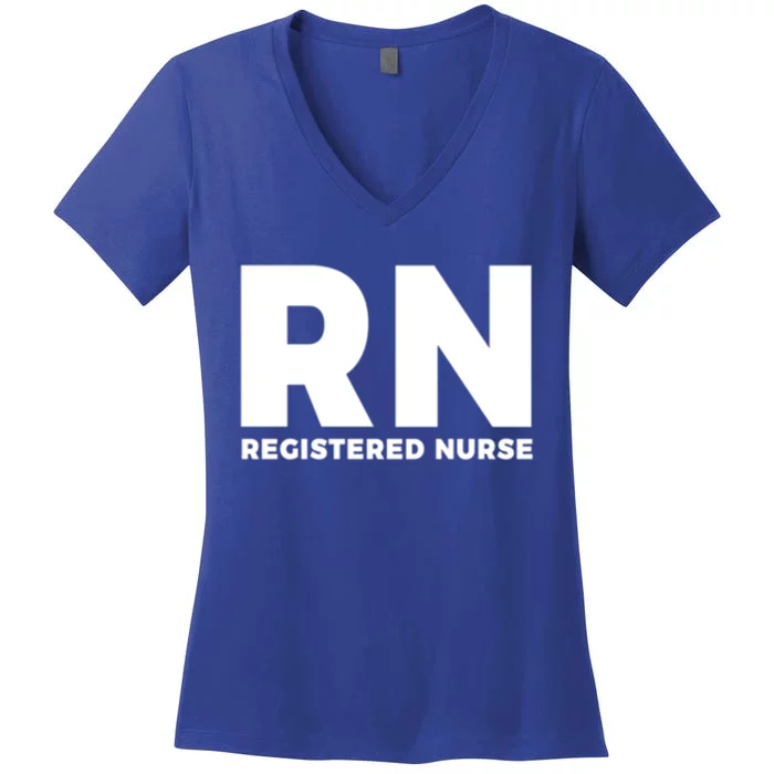 Rn Gift Great Gift Nurse Graduation Gift Women's V-Neck T-Shirt