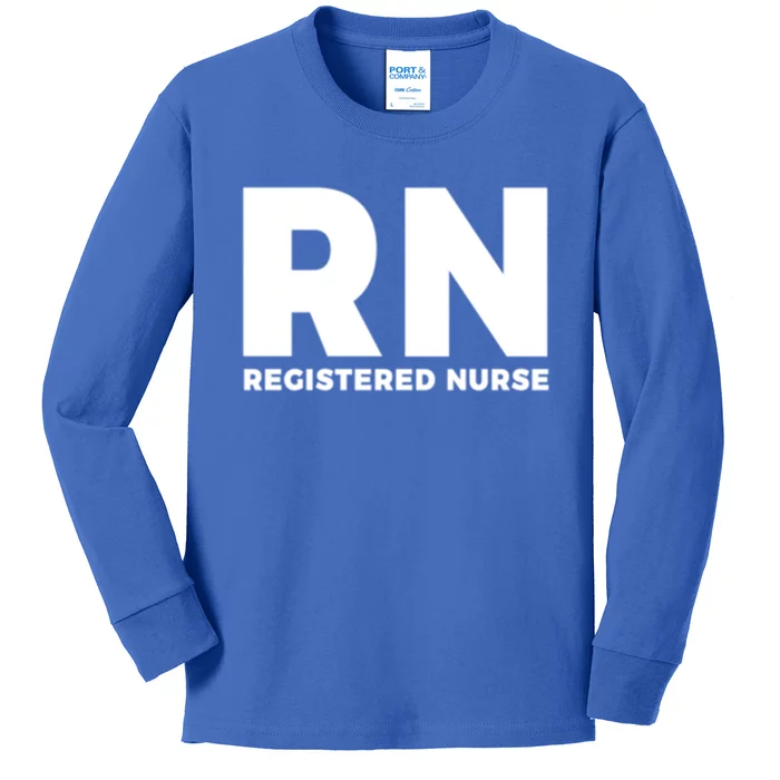 Rn Gift Great Gift Nurse Graduation Gift Kids Long Sleeve Shirt