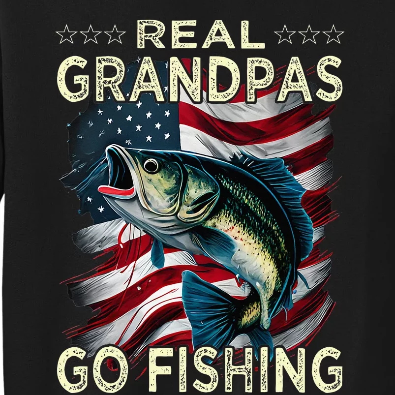 Real Grandpas Go Fishing Largemouth Bass Sweatshirt